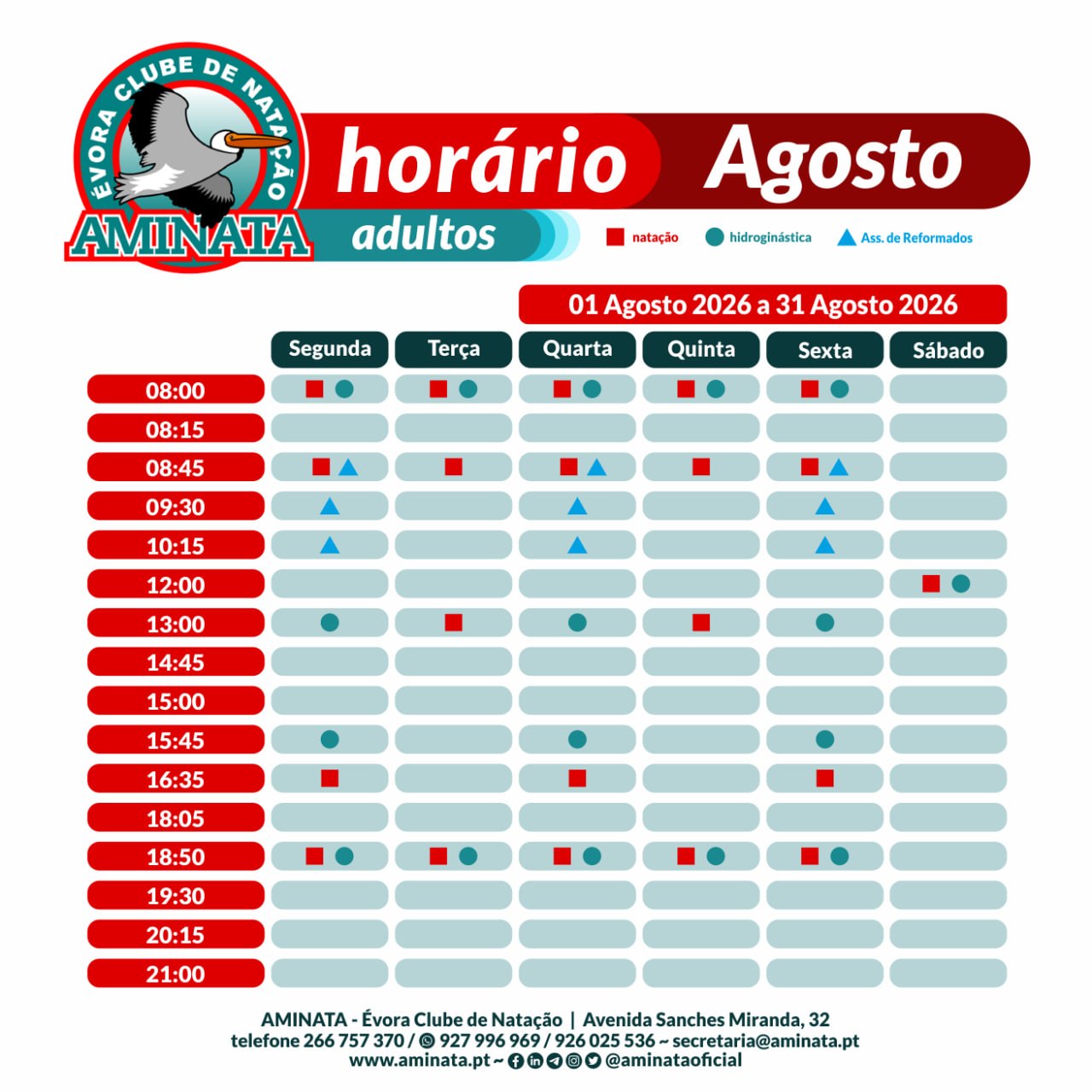 Horário Adultos