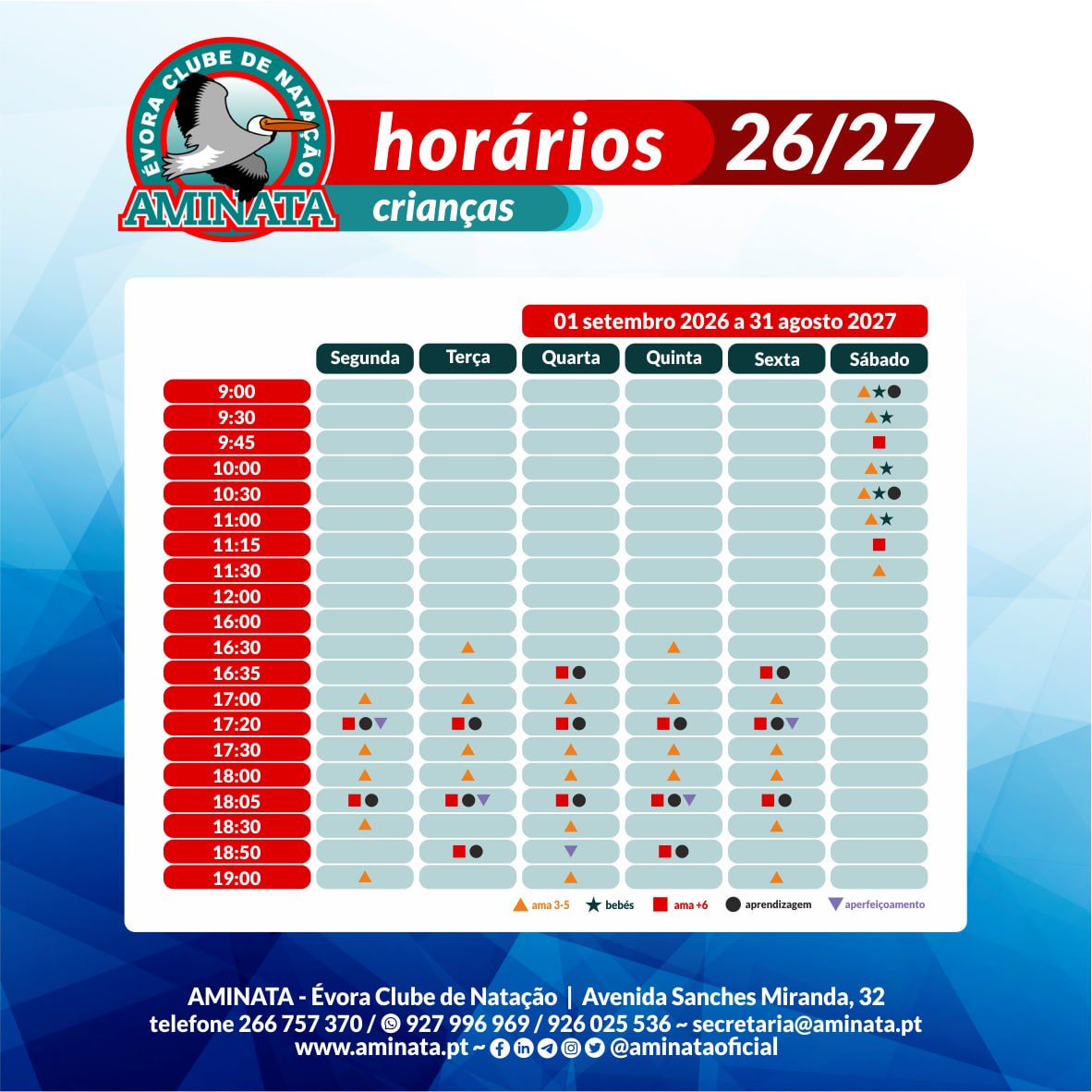 Horário Bebés e Crianças