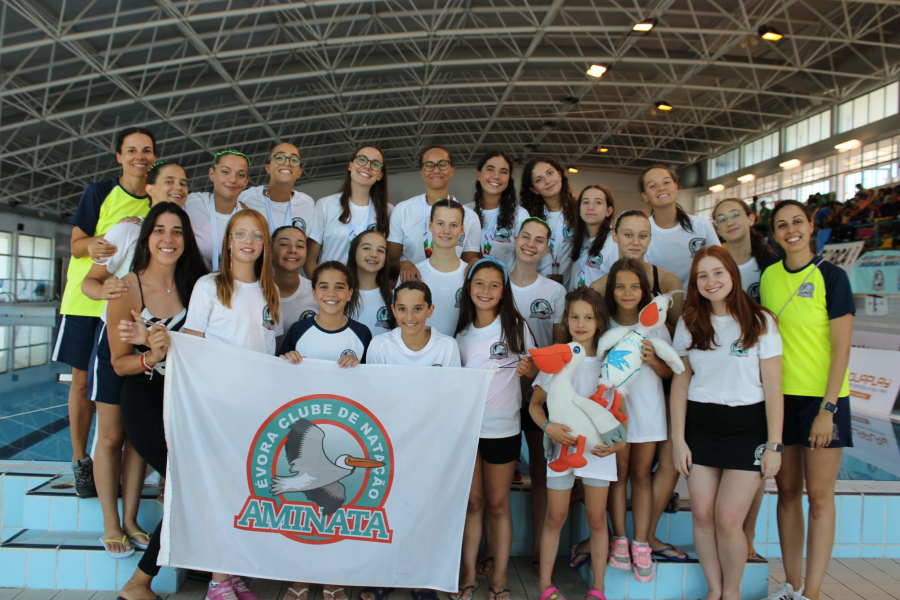 Aminata participou no Campeonato Nacional de Verão de Natação Artística