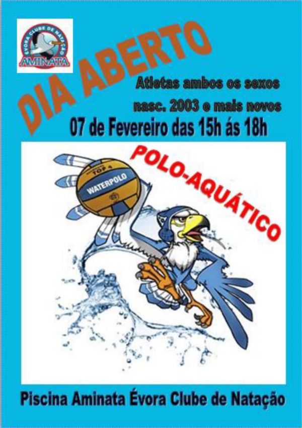 Dia aberto pólo aquático